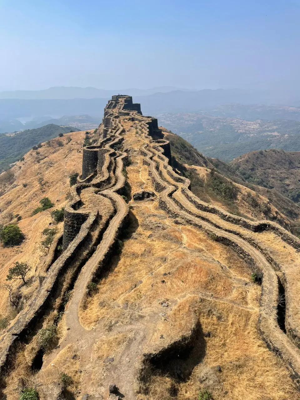 Beautiful hill fort trekking view in Maharashtra near Pune with Kadam Tours and Travels